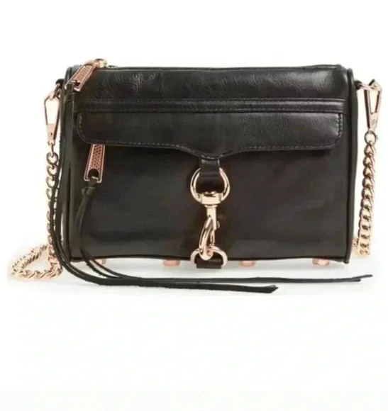 Rebecca Minkoff Black M.A.C. Large Crossbody Purse - Picture 1 of 16